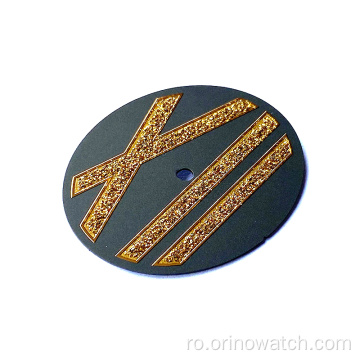 Cadran oval personalizat cu cadran de ceas strălucitor cu sclipici